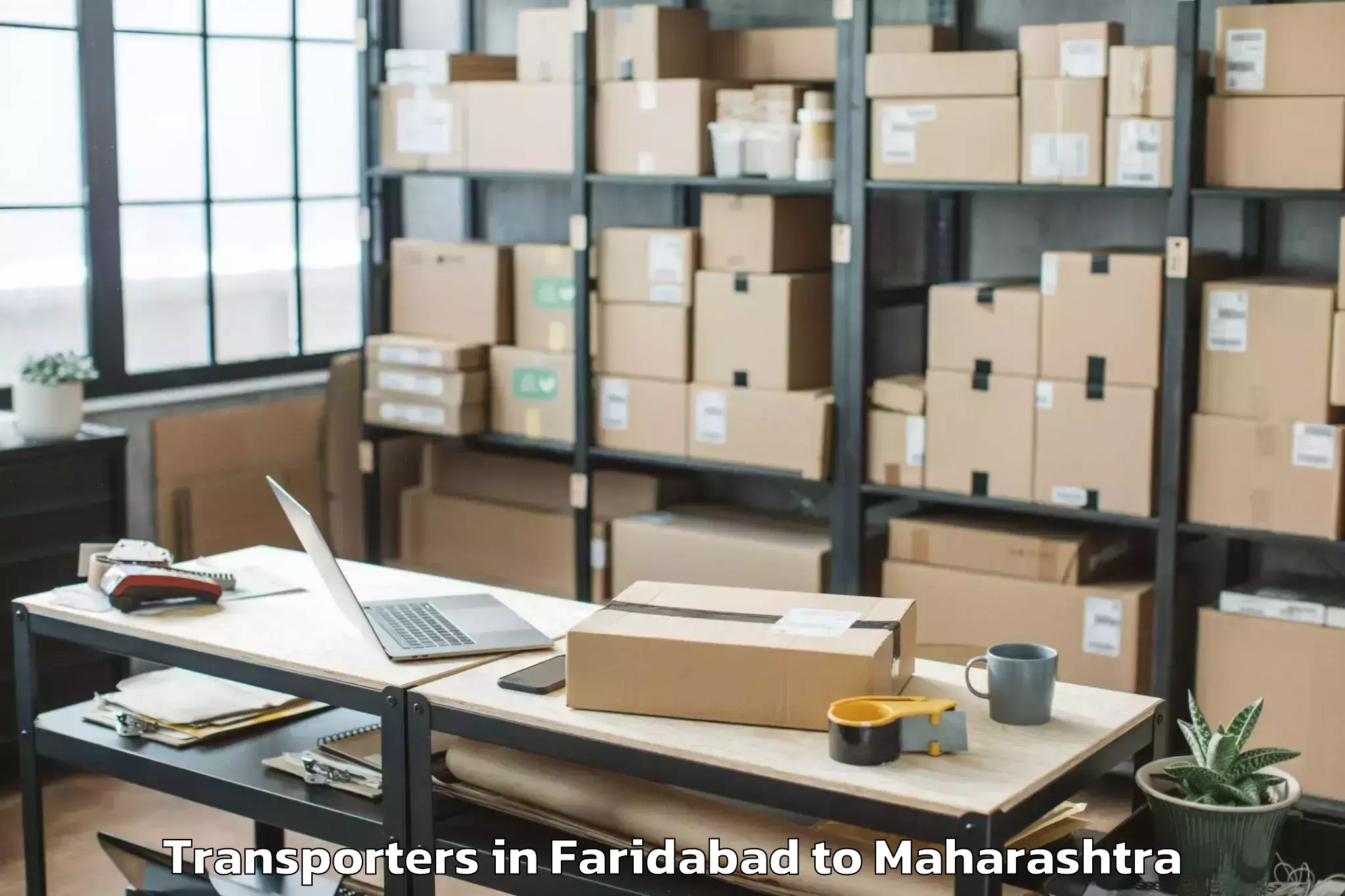 Book Faridabad to Pandharkawada Transporters Online